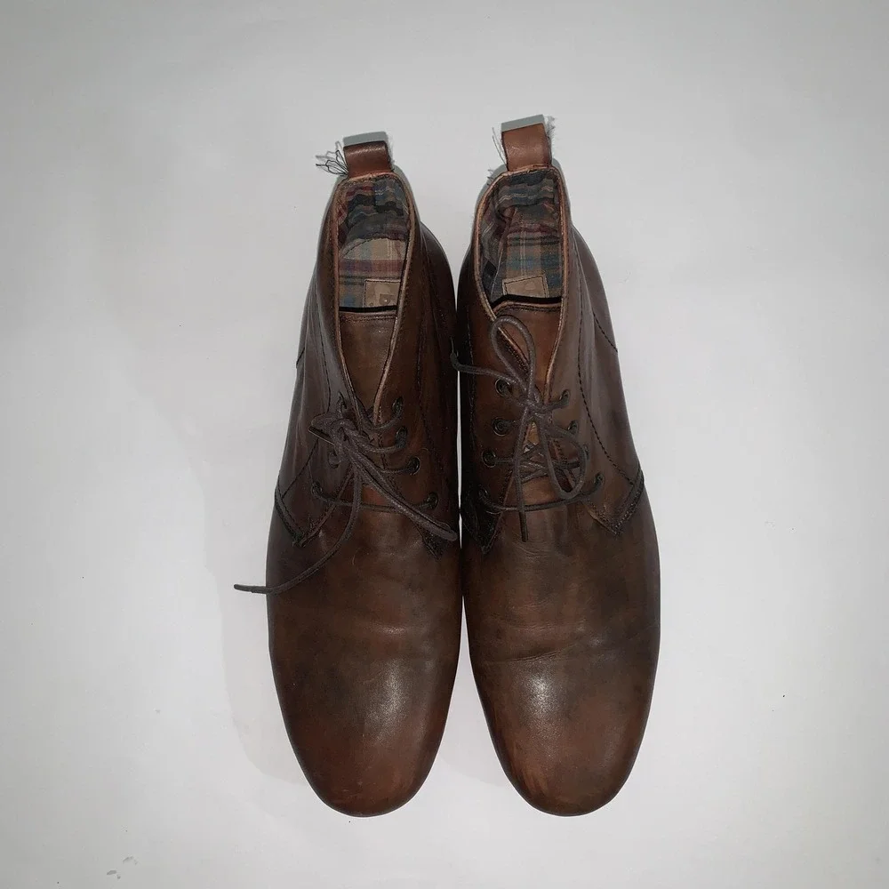 Bed Stu Boots Mens Size 9 Brown Leather Chukka Ankle Lace Up Casual Bryden